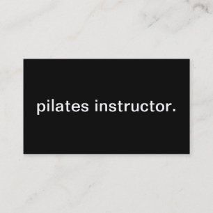 Pilates Instructor Business Card