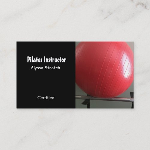 Pilates Instructor Business Card