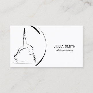 Pilates instructor business card