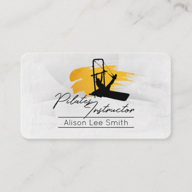 Pilates Instructor Business Card (Front)