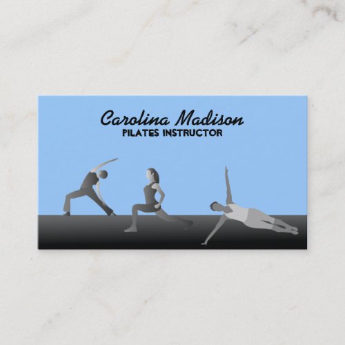 Pilates Instructor Business Cards Color Changeable