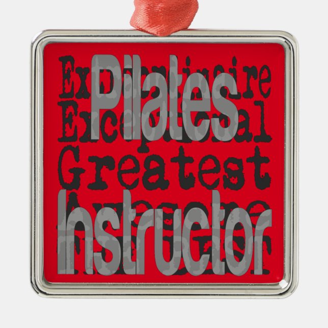 Pilates Instructor Extraordinaire Metal Ornament (Front)
