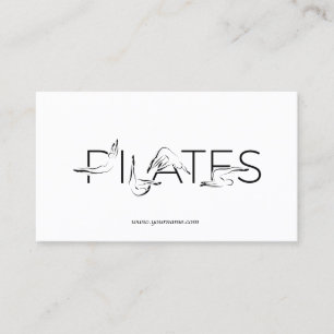 Pilates Instructor Pilates Letters Business Card