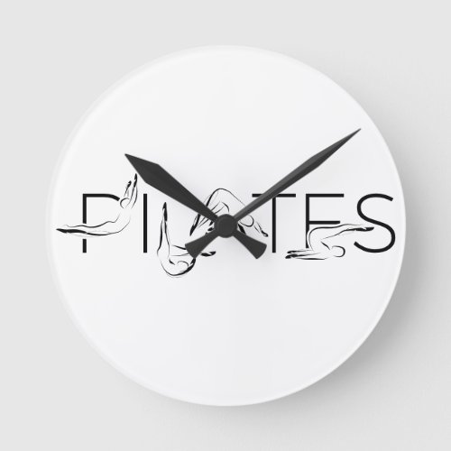 Pilates Instructor Pilates Letters  Round Clock