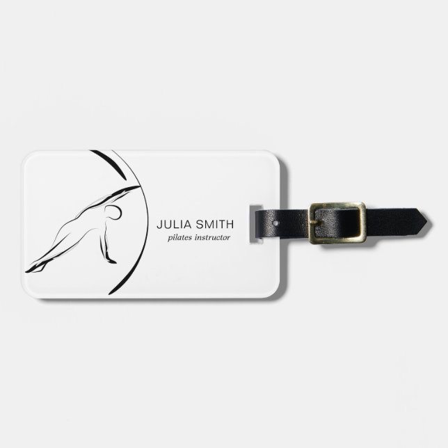 Pilates Instructor Pilates Pose  Luggage Tag (Front Horizontal)