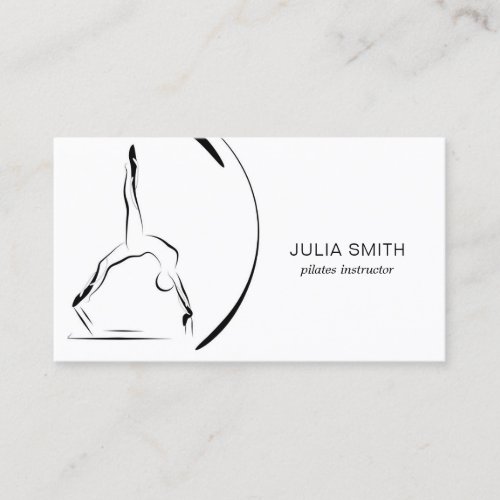 Pilates Instructor Pilates Poses Pilates Reformer Business Card