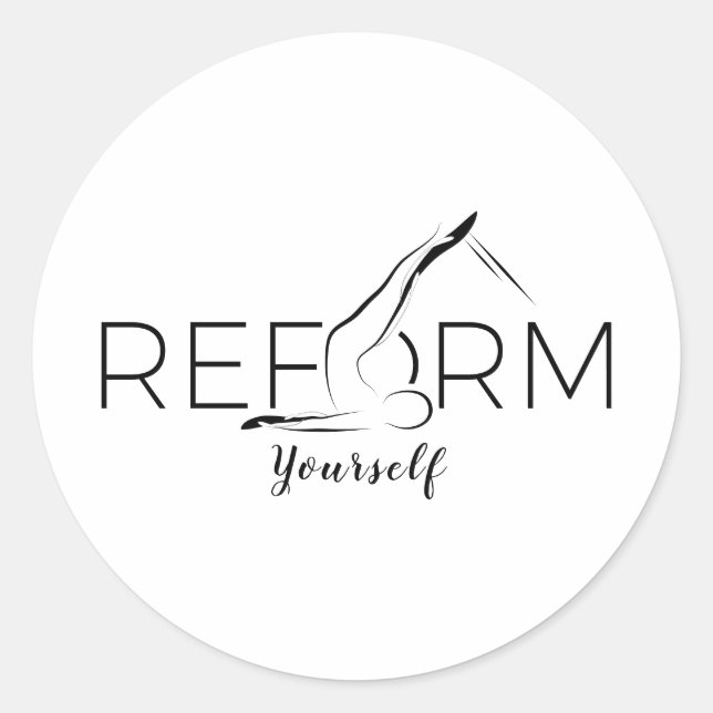 Pilates Instructor Pilates Reform Classic Round Sticker (Front)