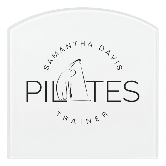 Pilates Instructor Pilates trainer  Sign (Contour Front)