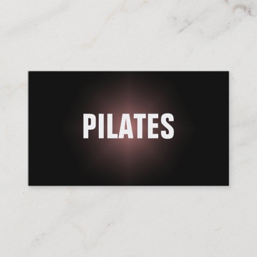 PILATES Instructor Simple &amp; Plain Business Card
