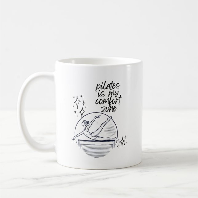 Pilates Is My Comfort Zone Coffee Mug (Left)