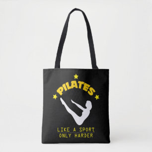 Pilates Like A Sport, Only Harder Funny Contrology Tote Bag