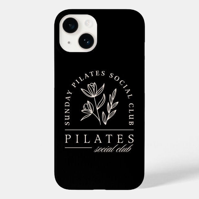 Pilates lovers group social club black aesthetic  Case-Mate iPhone case (Back)
