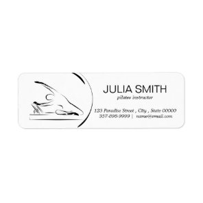 Pilates Mermaid on the reformer  Label