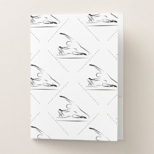 Pilates Mermaid on the reformer Pocket Folder