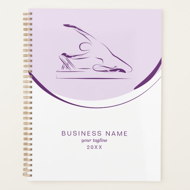 Pilates mermaid pose on the reformer | Color Planner (Front)