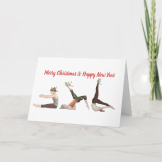 Pilates Merry Christmas and Happy New Year Card