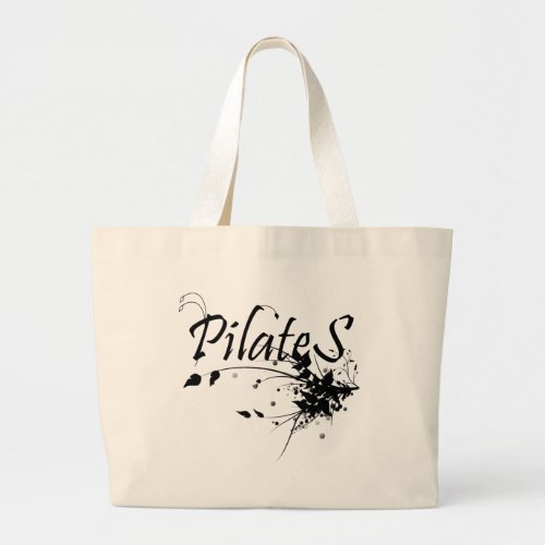 Pilates Method fan Pilates Art Large Tote Bag