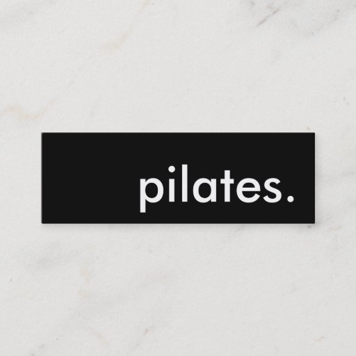 Customizable pilates. business cards