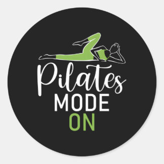 Pilates Mode On Pilates Classic Round Sticker