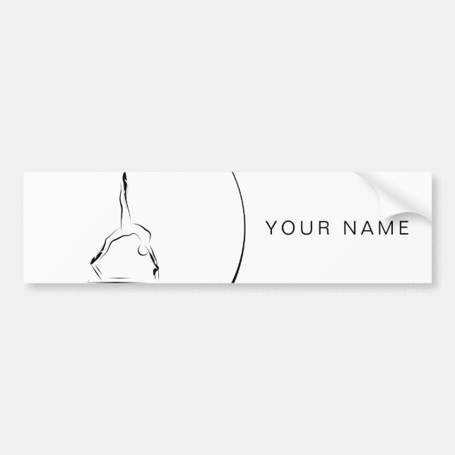Pilates on the reformer bumper sticker (Front)