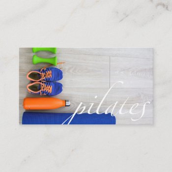 Pilates Photo Gear Business Card by TerryBain at Zazzle