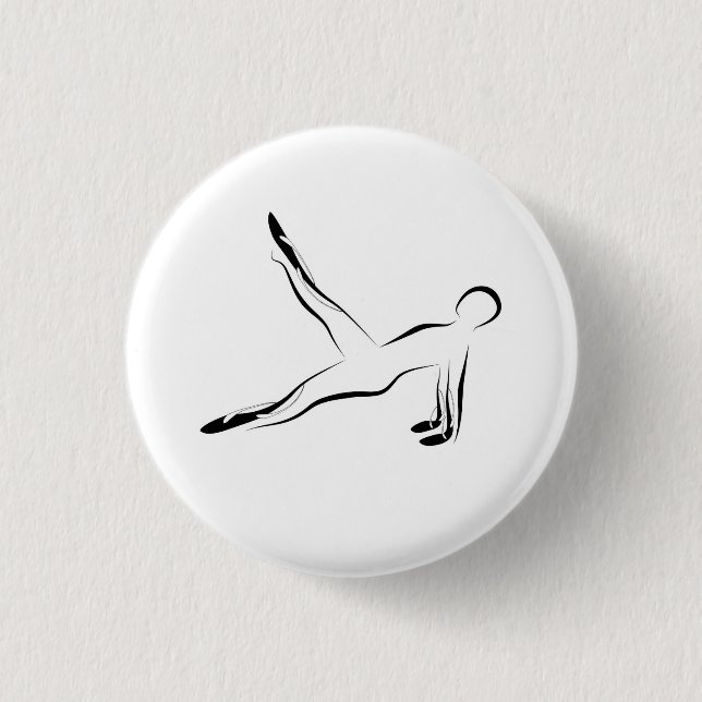 Pilates pose button (Front)