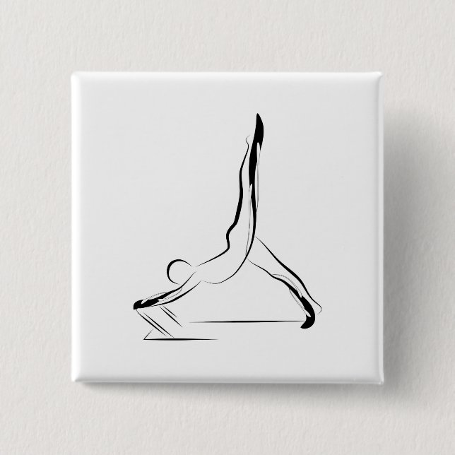 Pilates pose button (Front)