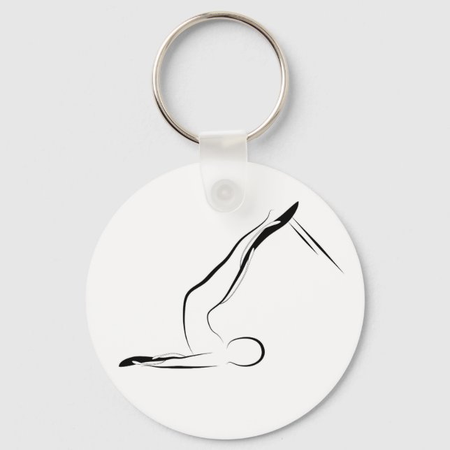 Pilates pose keychain (Front)