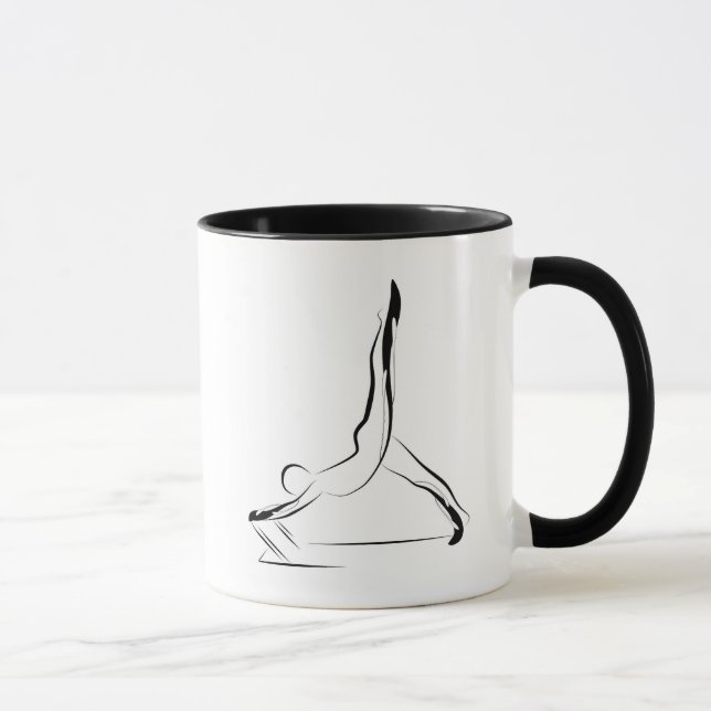 Pilates pose mug (Right)
