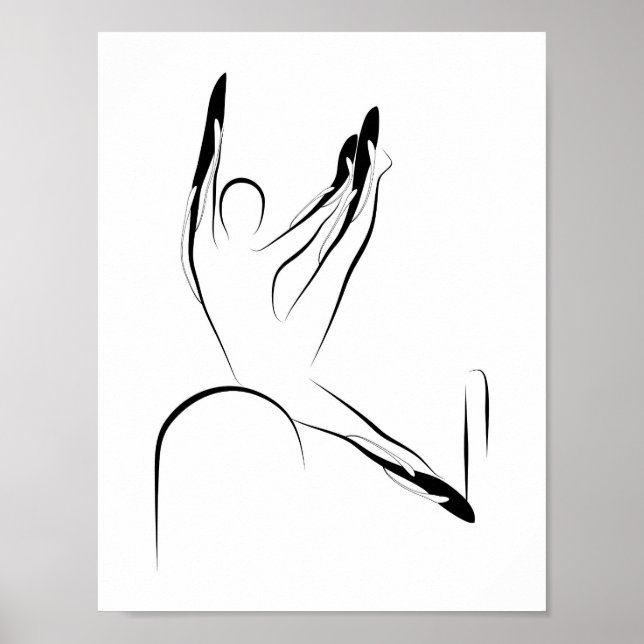 Pilates pose poster (Front)
