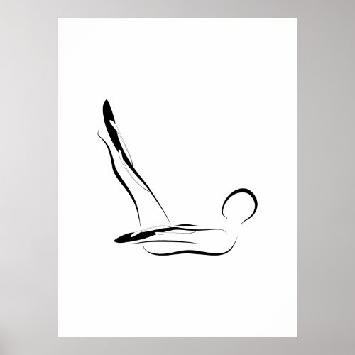 Pilates Pose   Poster