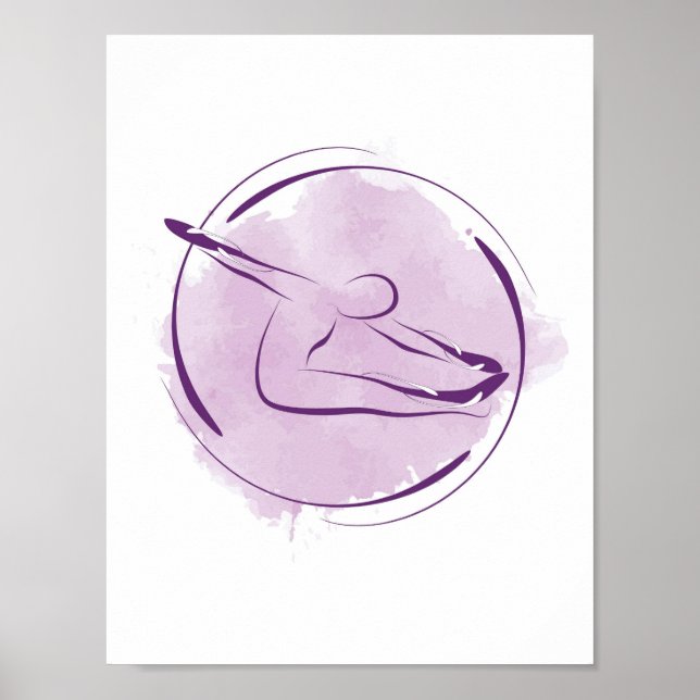 Pilates pose poster (Front)