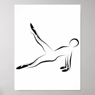 Pilates pose poster