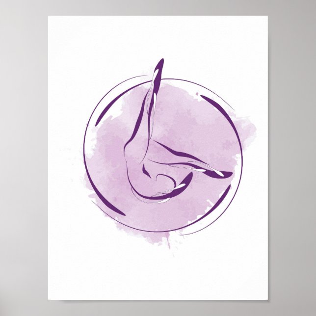 Pilates pose poster (Front)