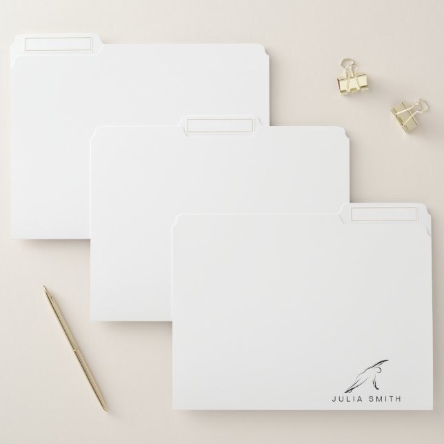 Pilates Pose Side Bend File Folder (Set)