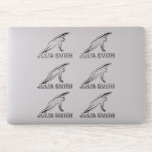 Pilates Pose Side Bend Sticker