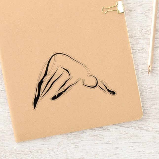 Pilates pose sticker (Notebook)