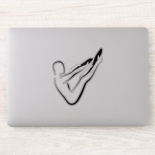 Pilates pose sticker