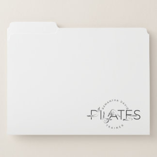 Pilates Poses in Pilates Word File Folder