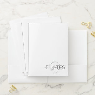 Pilates Poses in Pilates Word Pocket Folder