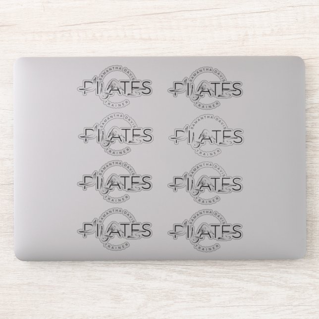 Pilates Poses in Pilates Word Sticker (Computer)