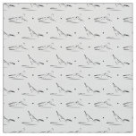 Pilates poses pattern fabric