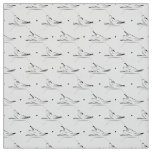 Pilates poses pattern fabric