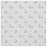 Pilates poses pattern fabric