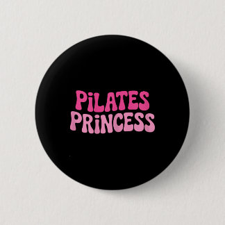 Pilates Princess Meditation Fitness Yoga Button