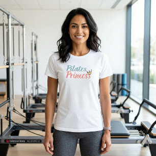 Pilates Princess Modern Yoga Meditation Tshirt