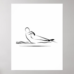 Pilates - rowing on the reformer  poster