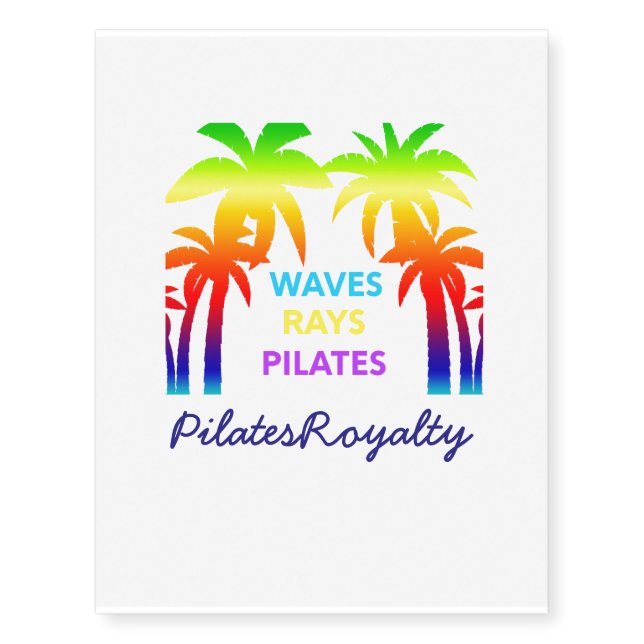 Pilates Royalty Temporary Tattoo (Front)