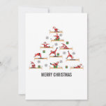 Pilates Santa Reformer Christmas Holiday Card