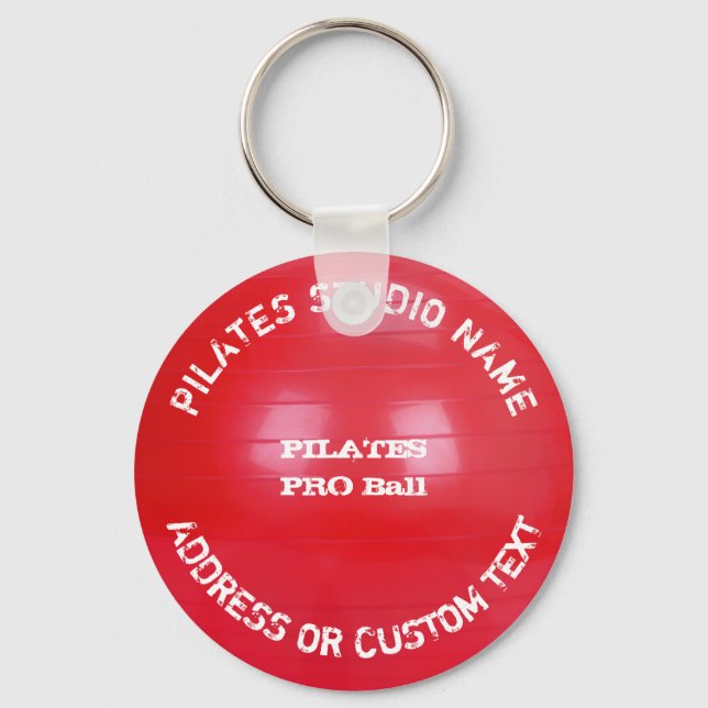 Pilates Studio Owner Pilates Class Pilates Teacher Keychain (Front)